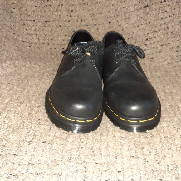 DR. DOC MARTENS-30679-Black Leather Oxfords-3 Eye-Sz 7Men/8Women-NEW/NO BOX - Picture 3 of 9